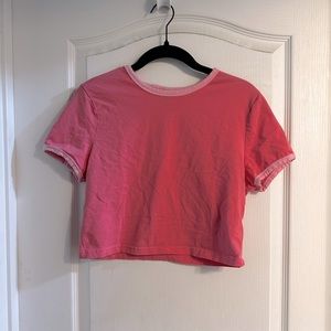 SHEIN Pink Baby Tee